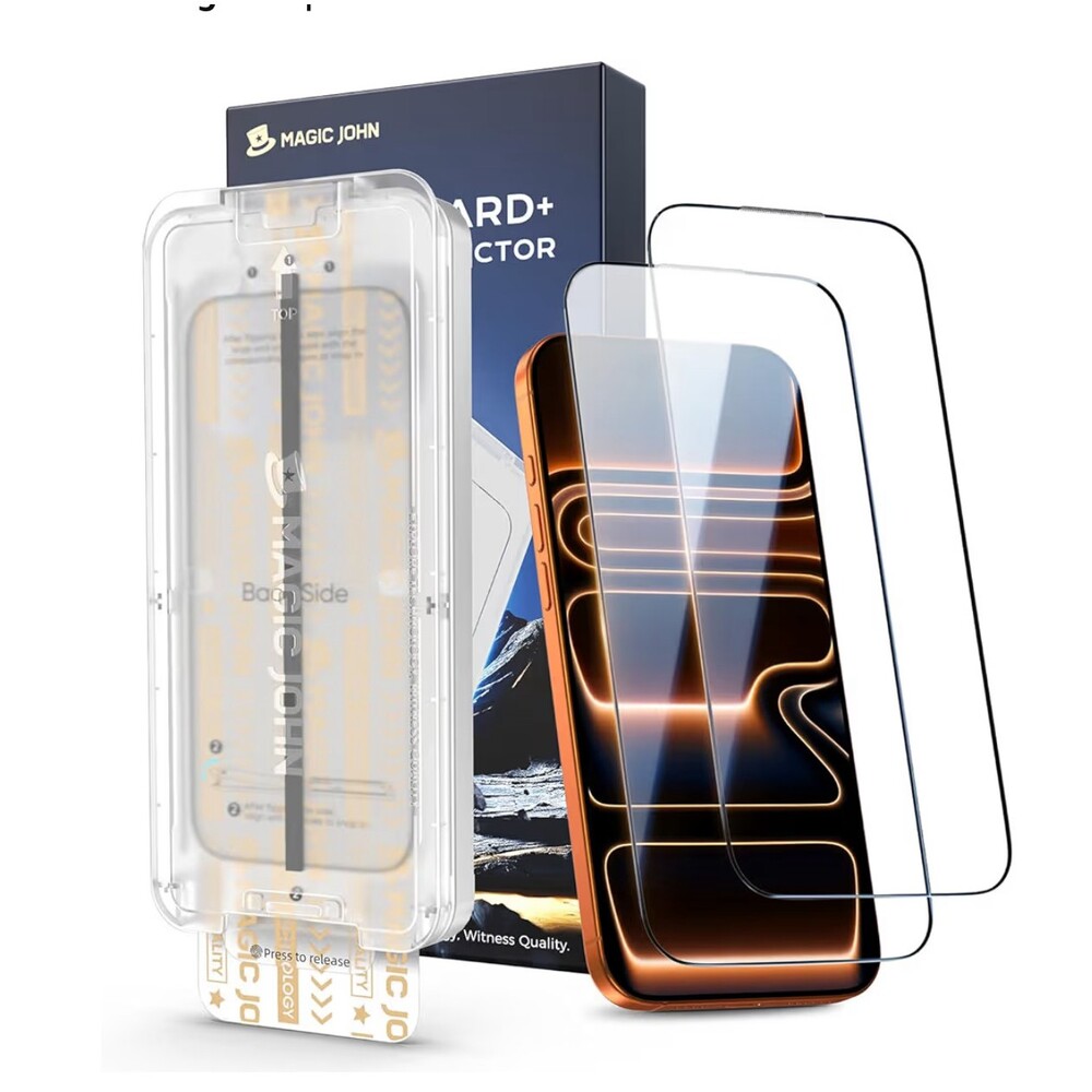 MAGIC JOHN 3rd Gen Upgraded for iPhone 17 Pro Max Screen Protector 6.9 Inch 2 Pk